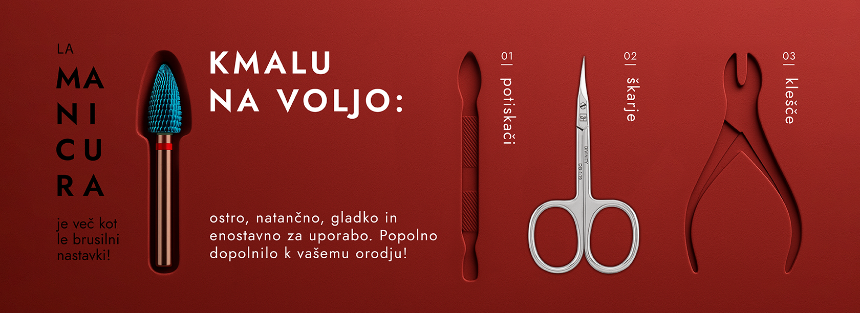 Kmalu v prodaji: škarjice, potiskači, klešče