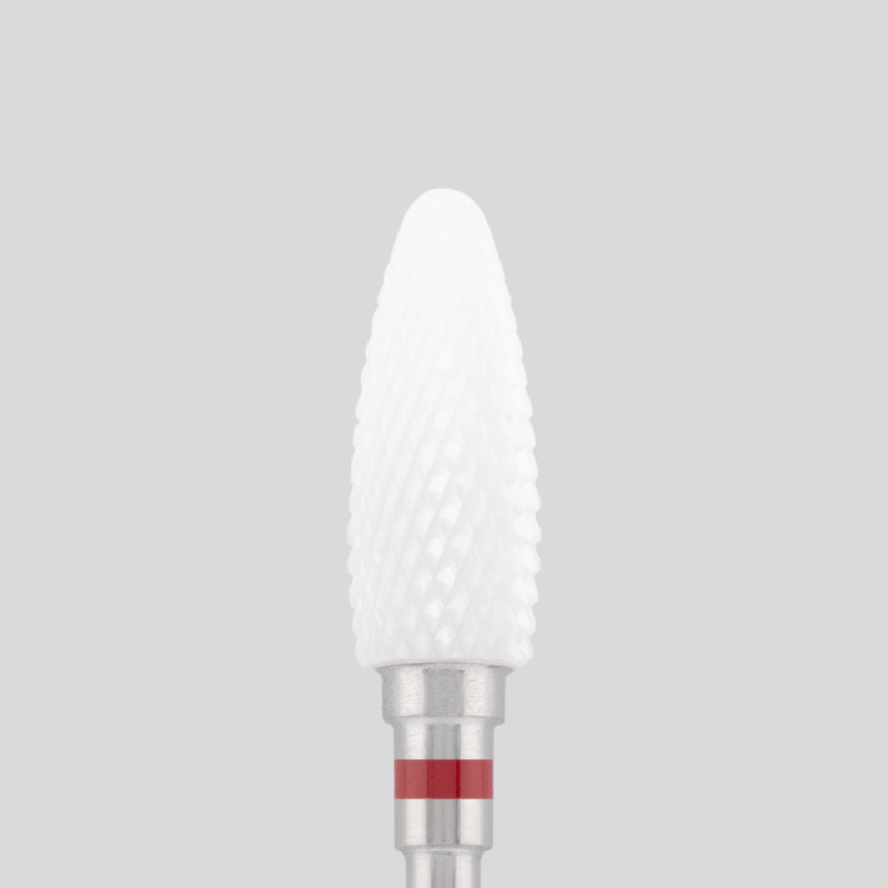 Ceramic bit "corn" red, L-14,0 mm, Ø6,0 mm