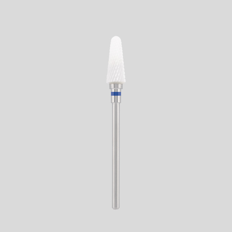 Ceramic bit "rounded cone" blue, L-13,0 mm., Ø4,0 mm