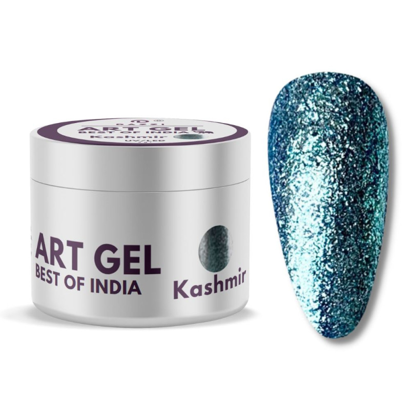 Art Gel Glitter Best of India “Kashmir“, blau, 5gr