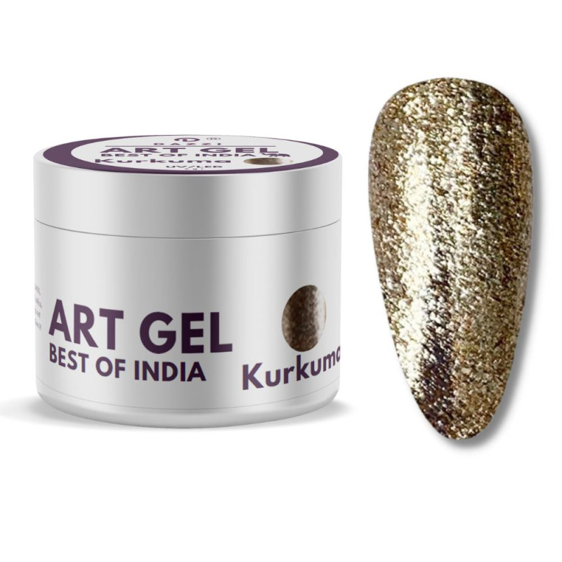 Art Gel Glitter Best of India “Kukurma”, gold, 5gr