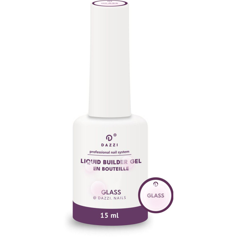 Liquid Builder Gel in a bottle "Glass" 15ml 