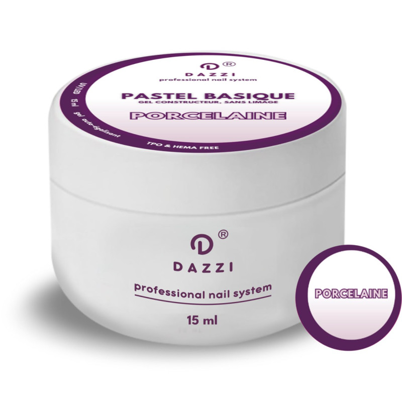 Gel Pastel Basique "Porcelaine " 15ml