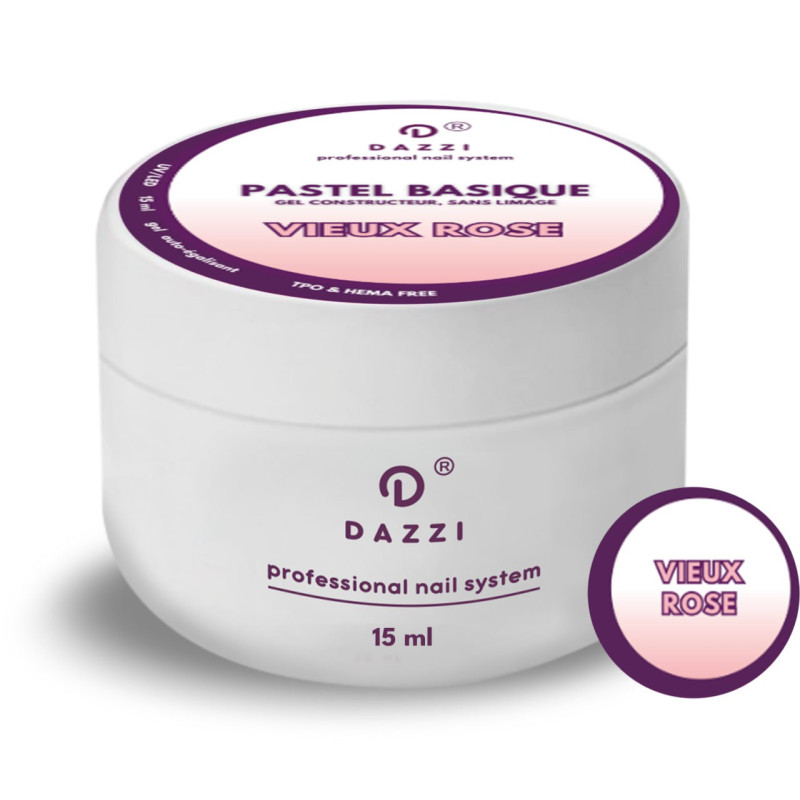 Gel Pastel Basique "Vieux Rose" 15ml