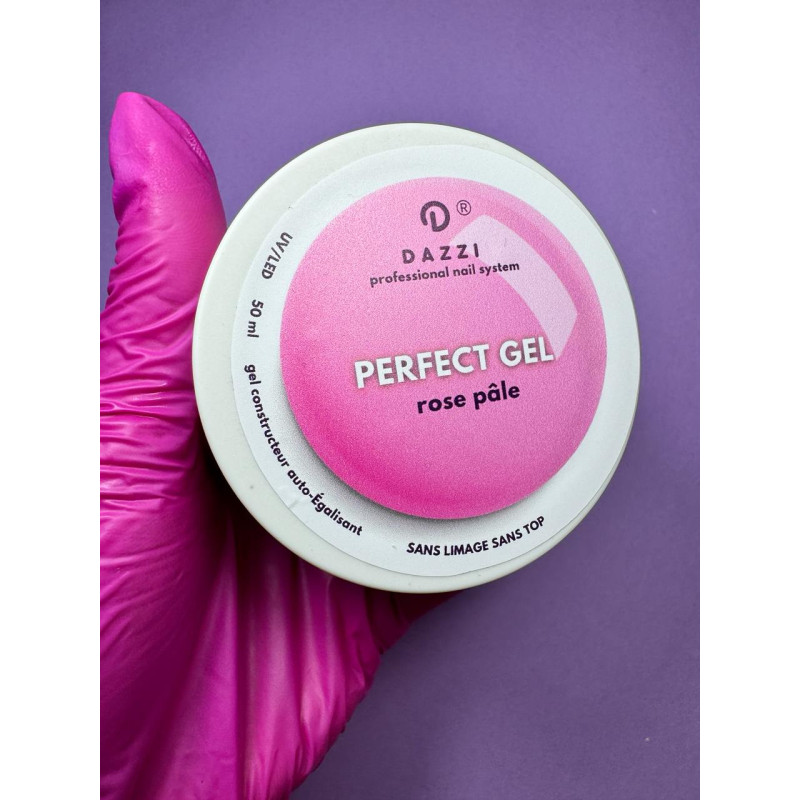 PERFECT self-leveling builder gel WITHOUT TOPPING "Rose Pale" Pale Pink 50 ml