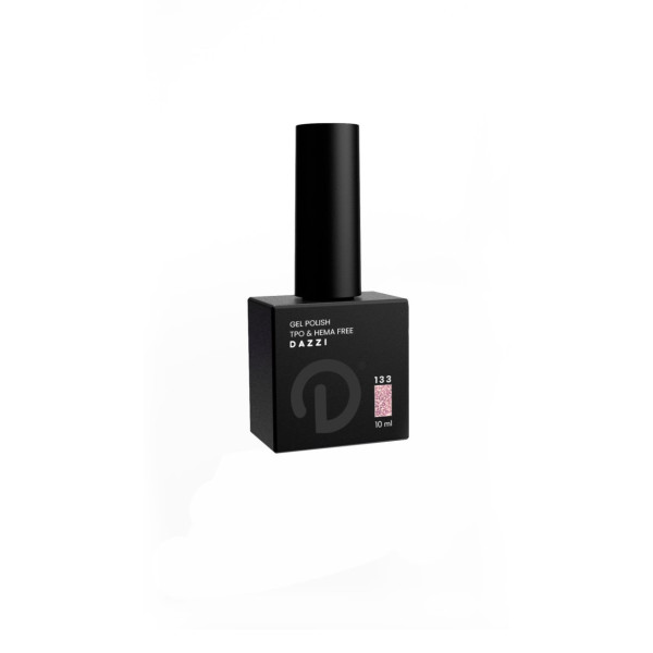 Reflectivehighly glittery semi-permanent nail polish “Ewok” 133, pinkbeige10 ml