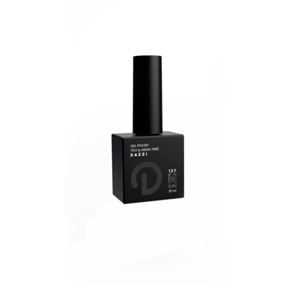 Reflectivehighly glittery semi-permanent nail polish “Amnesia” 137, black 10 ml
