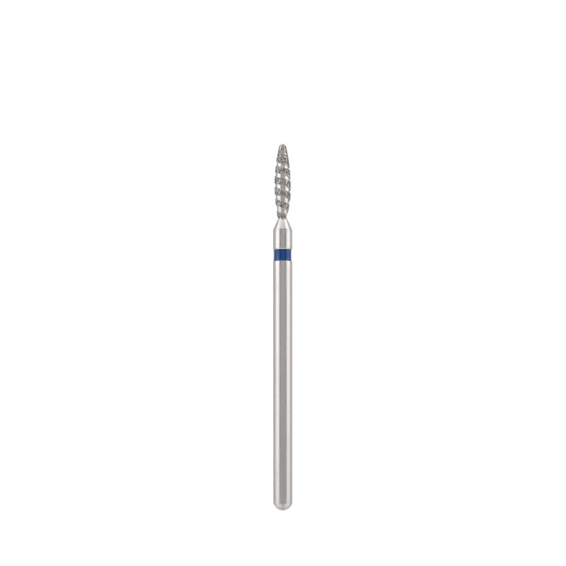 Diamond bit "tornado" safe blue, L- 10,0 mm, Ø2,1 mm