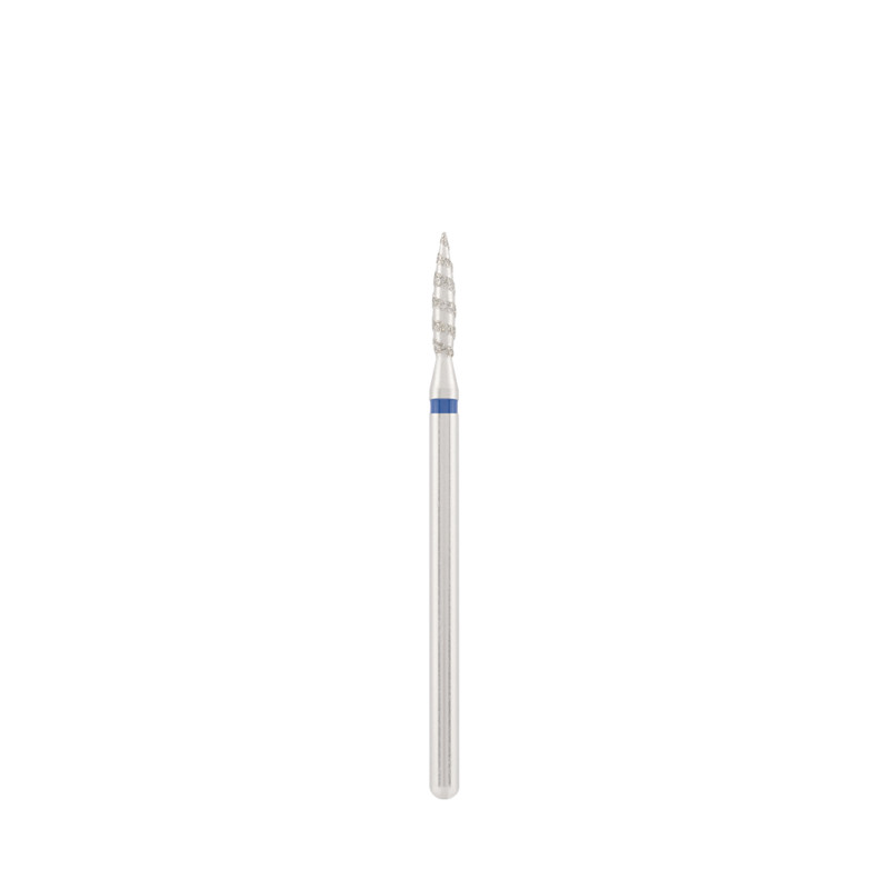 Diamond bit "tornado" blue, L- 10,0 mm, Ø2,1 mm