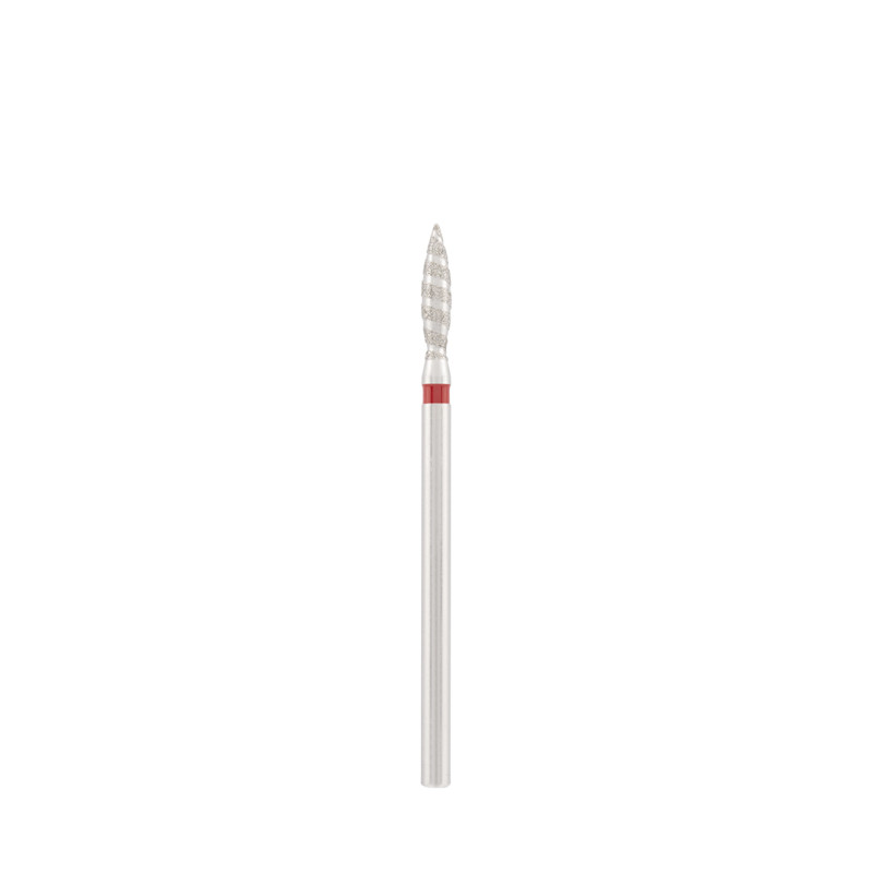 Diamond bit "tornado" red, L- 10,0 mm, Ø2,3 mm