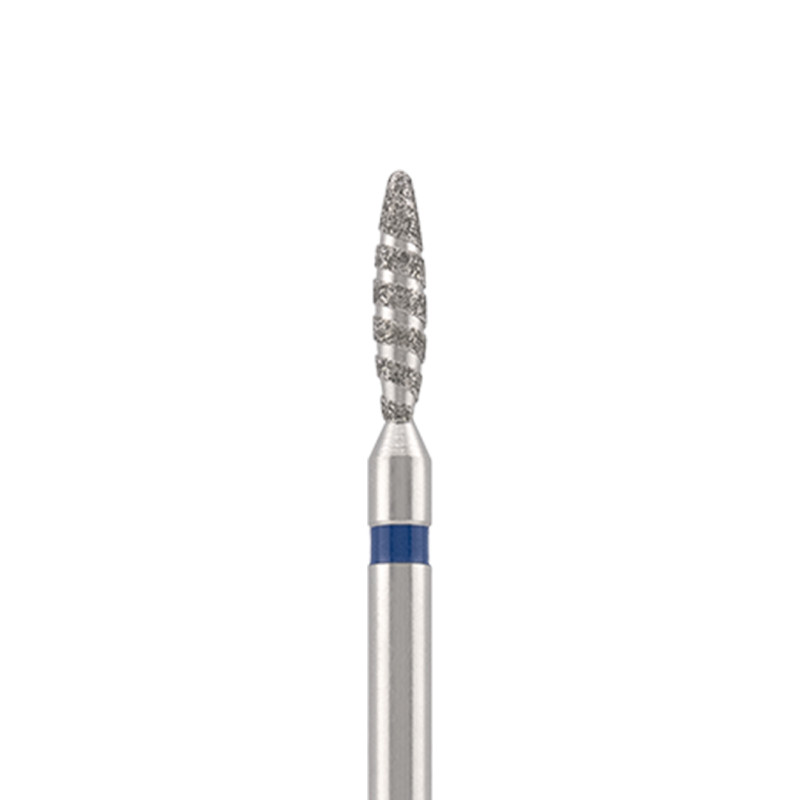 Diamond bit "tornado" safe blue, L- 10,0 mm, Ø2,1 mm