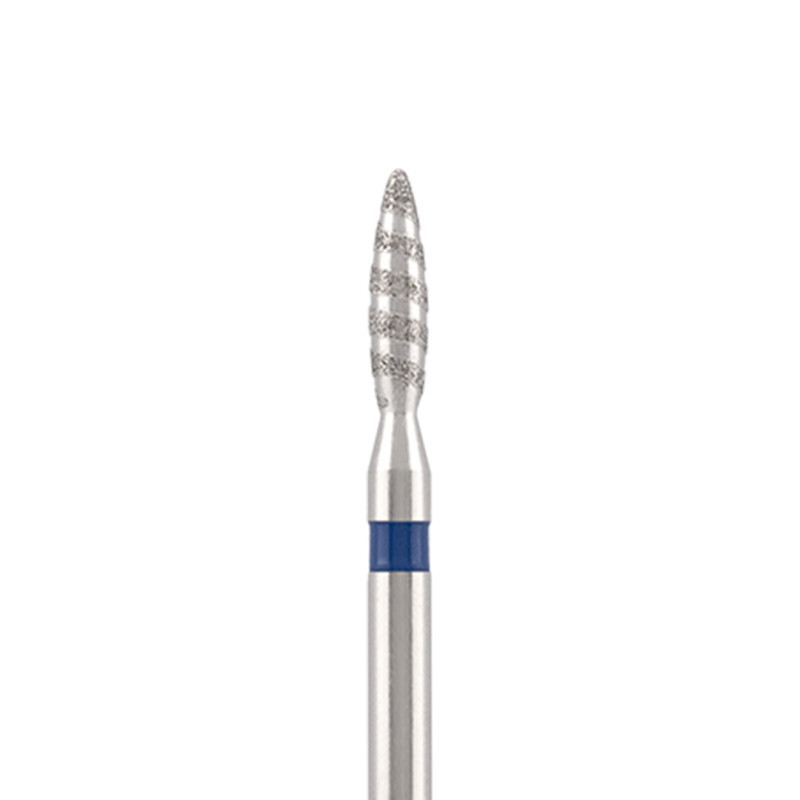 Diamond bit "tornado" safe blue, L- 10,0 mm, Ø2,3 mm