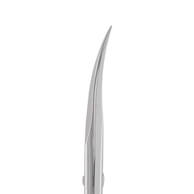 Professional scissors for cuticle, mirror polishing, L-99 mm, blades 22 mm