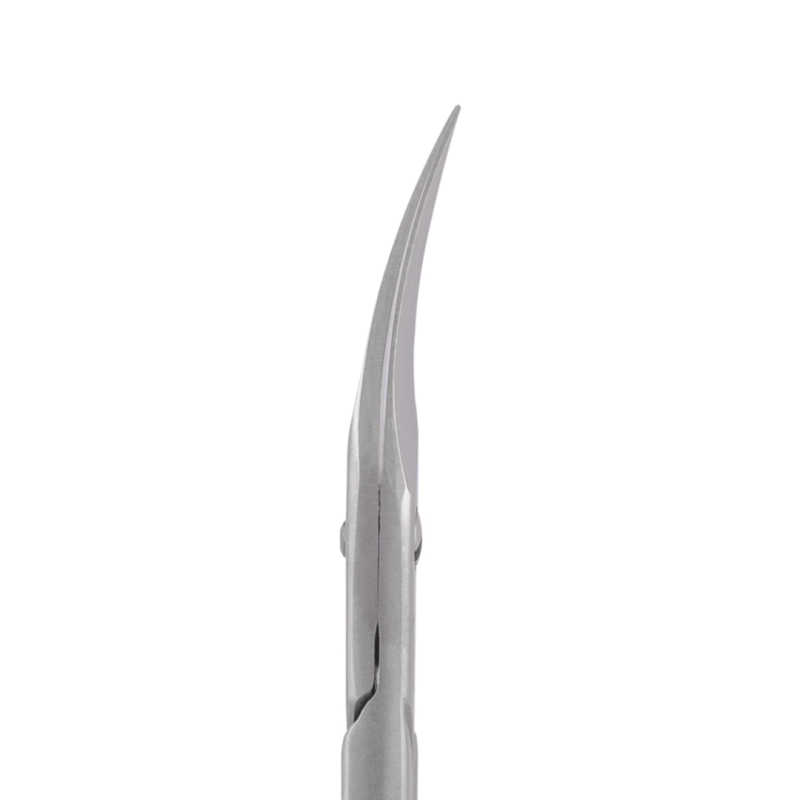 Professional left-handed scissors for cuticle, matte, L-89 mm, blades 17 mm