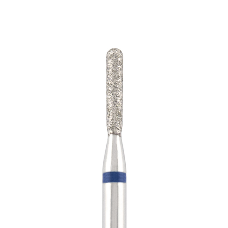 Diamond bit "rounded cylinder" blue, L-7,0 mm, Ø1,6 mm