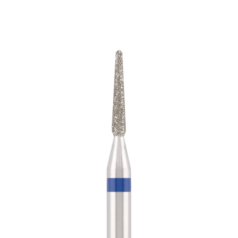 Diamond bit "rounded cone" blue, L-8,2 mm, Ø1,4 mm