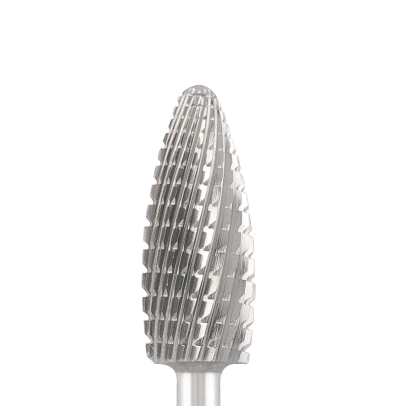 Tungsten carbide bit "corn", blue, L-15,0 mm, Ø6,0 mm