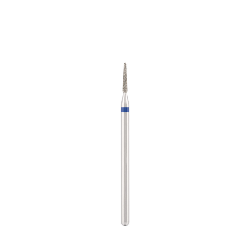 Diamond bit "rounded cone" blue, L-8,2 mm, Ø1,4 mm