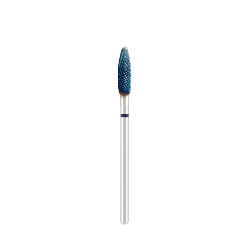 Tungsten carbide bit "corn", blue (blue coating), L-13,0 mm, Ø4,0 mm