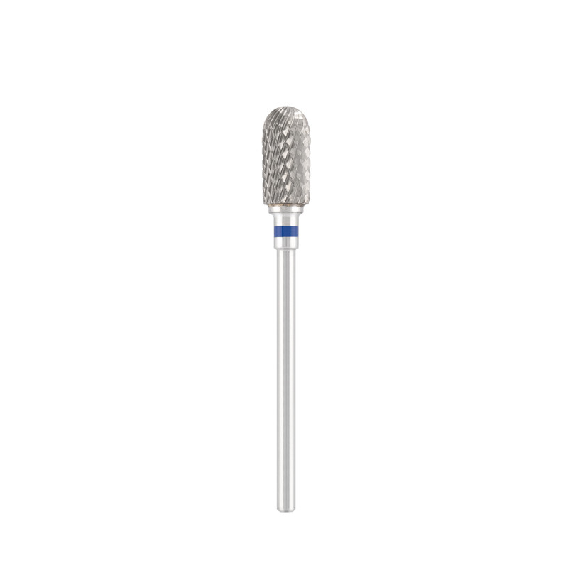 Tungsten carbide bit "rounded cylinder", blue, L-13,0 mm., Ø6,8 mm