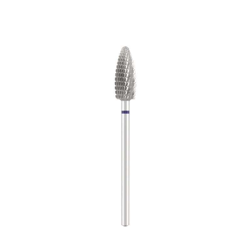 Tungsten carbide bit "corn", blue, L-15,0 mm, Ø6,0 mm